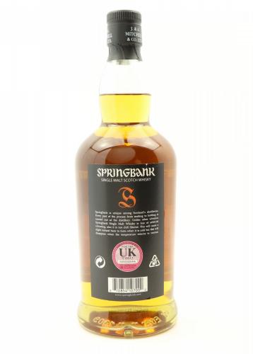 SPRINGBANK スプリングバンク10年 英国流通品　2023年8月3日瓶詰