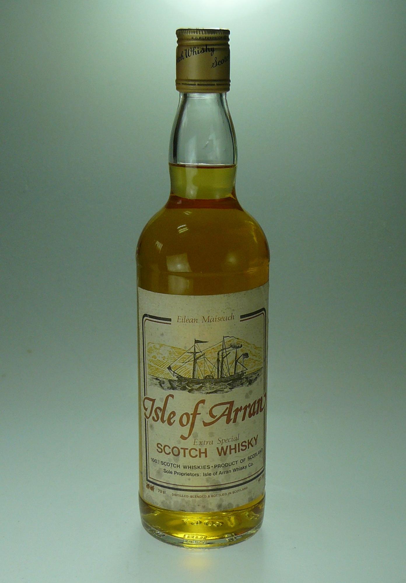 Old River Whisky Sales ウイスキー オールドボトル スコッチ ビンテージ専門店 Isle Of Arran アイル オブ アラン Blended Whisky 1998年頃発売