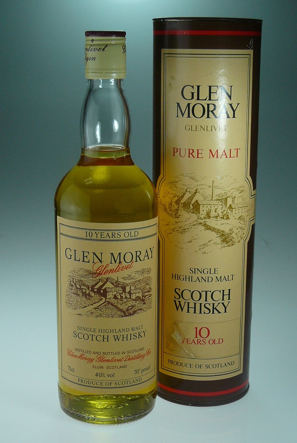 Old River Whisky Sales ウイスキー オールドボトル スコッチ ビンテージ専門店 Glen Moray Glenlivet グレンマレイ グレンリベット10年 1980年代前半流通品