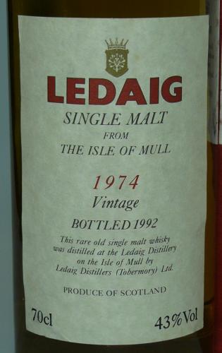 LEDAIG 1974-1992 最も評価の高いオフィシャル オールドボトル