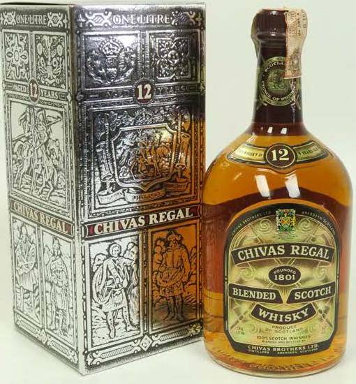 Old River Whisky Sales ウイスキー オールドボトル スコッチ ビンテージ専門店 Chivas Regal シーバス12年 リッター瓶 1975年以前 イタリア輸入品