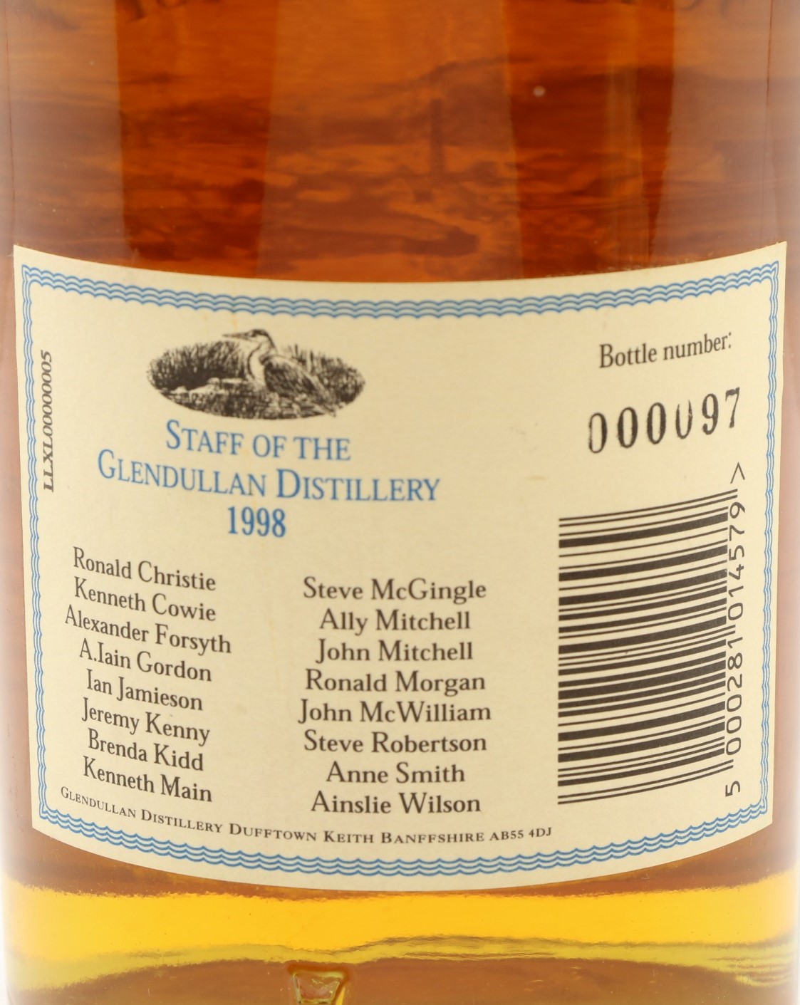 Auld River Whisky ウイスキー・オールドボトル・スコッチ・ビンテージ専門店 / Glendullan グレンダラン16年  Centenary 創業100年 1998年 65.9%