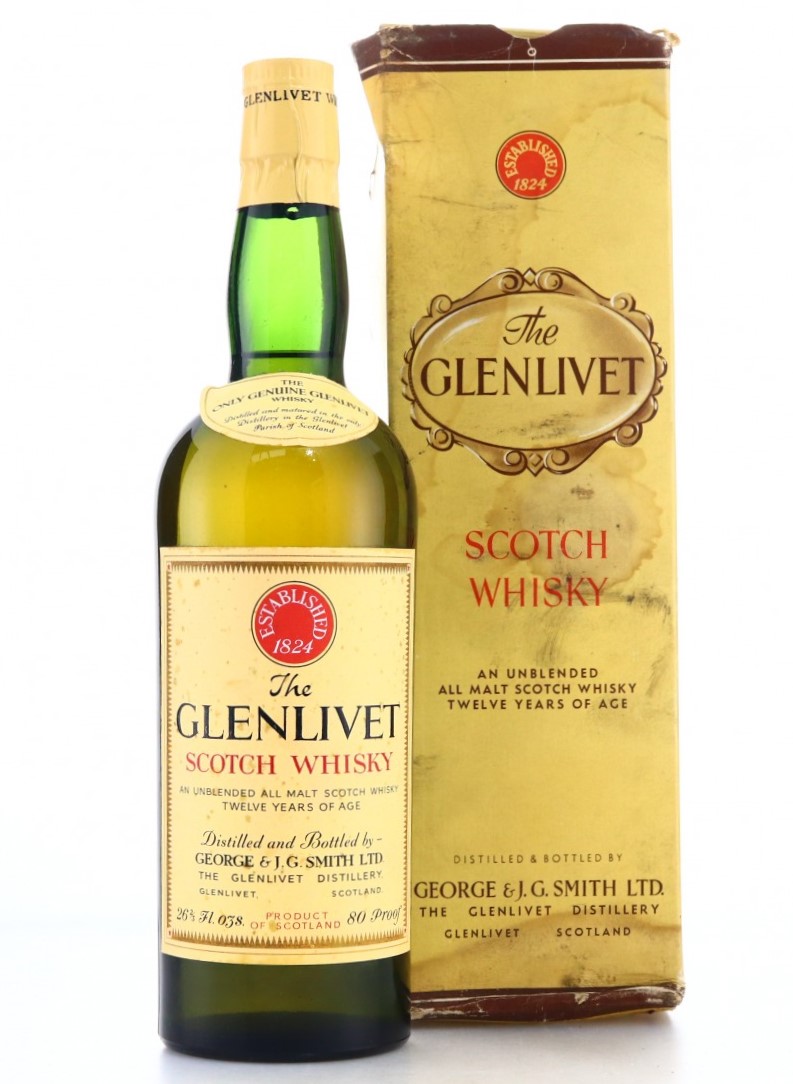 バイセルモルトウイスキーグレンリベット GLENLIVET 12年 旧ボトル