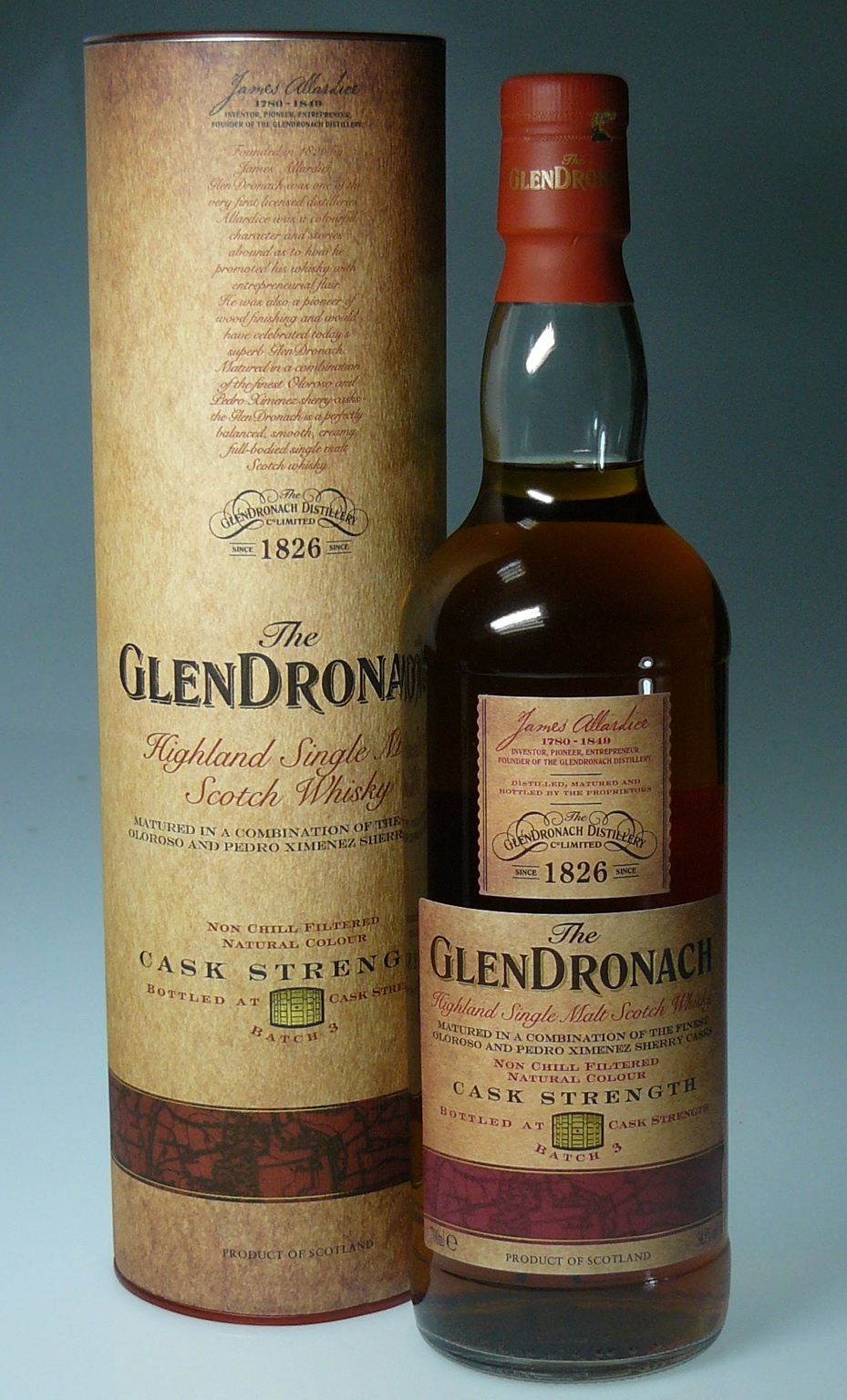 Old River Whisky Sales ウイスキー オールドボトル スコッチ ビンテージ専門店 オールド リバー酒類販売 在庫1本のみ Glendronach グレンドロナック カスクストレングス Batch 3