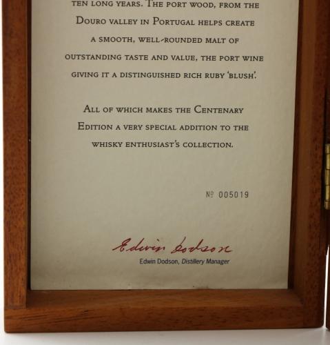 Glen Moray Centenary Vintage 創業100年記念 1997年発売