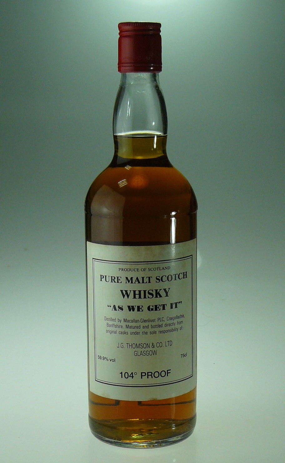 THE MACALLAN GLENLIVET 1949 書類とデキャンタ