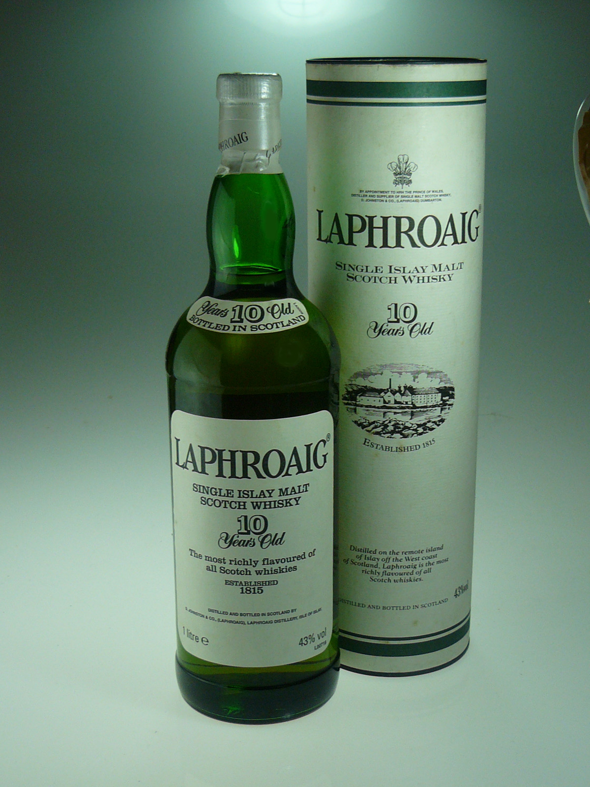 ラフロイグ LAPHROAIG 10年 1000ｍｌ【希少 旧ボトル】 - ウイスキー