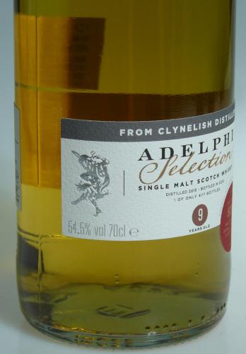 CLYNELISH 9年 2015 Cask #51256 Refill Sherry Butt