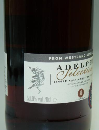 Westland 8年 2017 First Fill PX Butt アメリカンシングルモルト