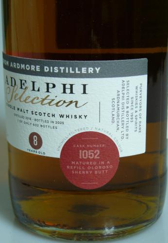 Ardmore 8年 2016 Refill Oloroso Sherry Butt アデルフィ
