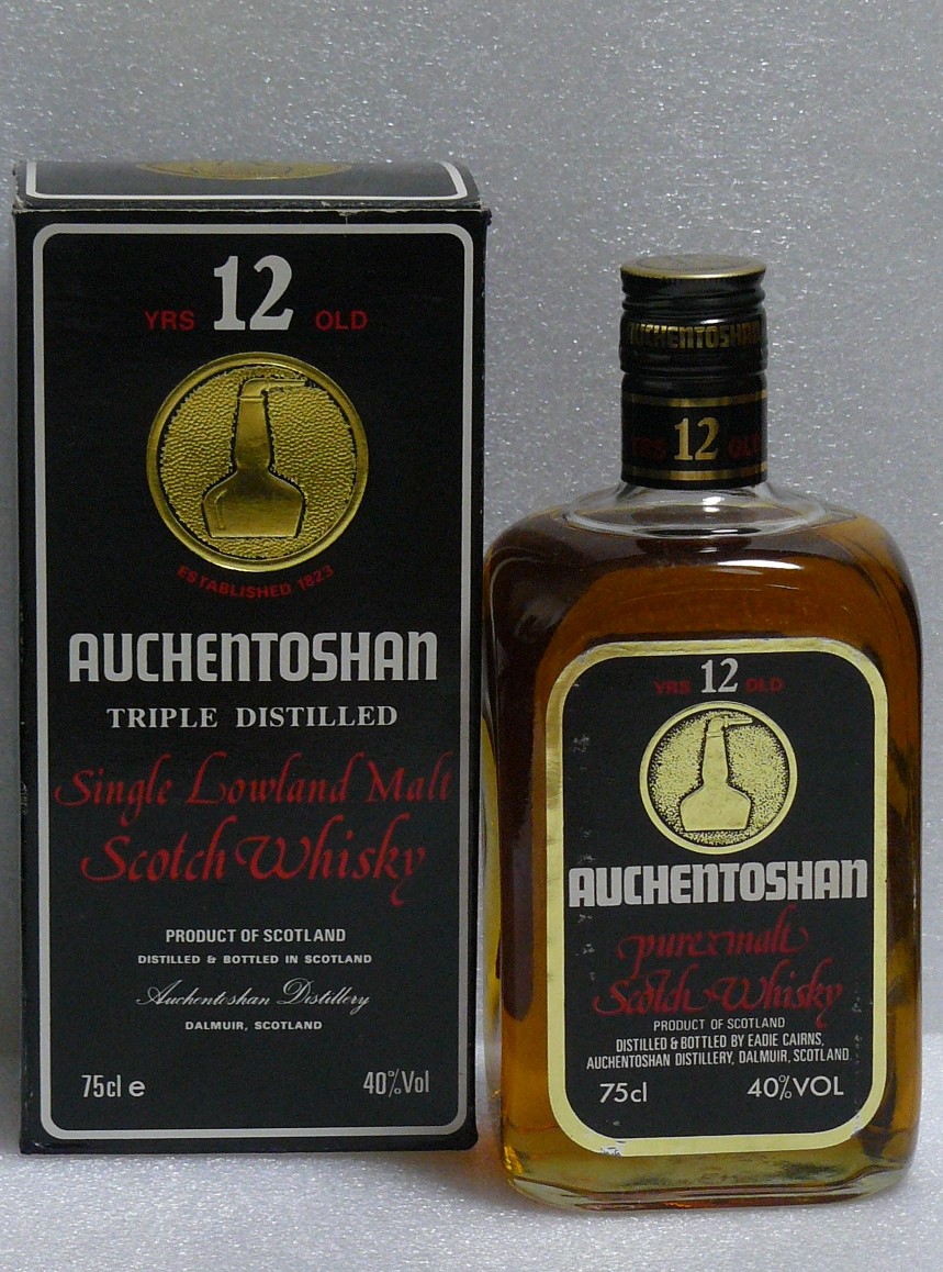 Auchentoshan 12年 英国1980年代後半流通 SQUARE BOTTLE 角瓶