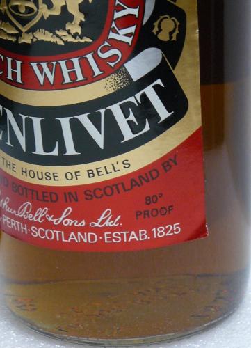 Dufftown-Glenlivet 8年 1L 46% 1978年頃 免税店発売品 筒入 美品