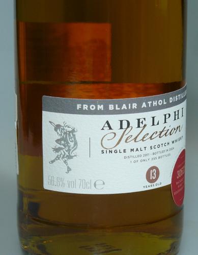 BLAIR ATHOL 13年 2011 FIRST FILL BOURBON BARREL