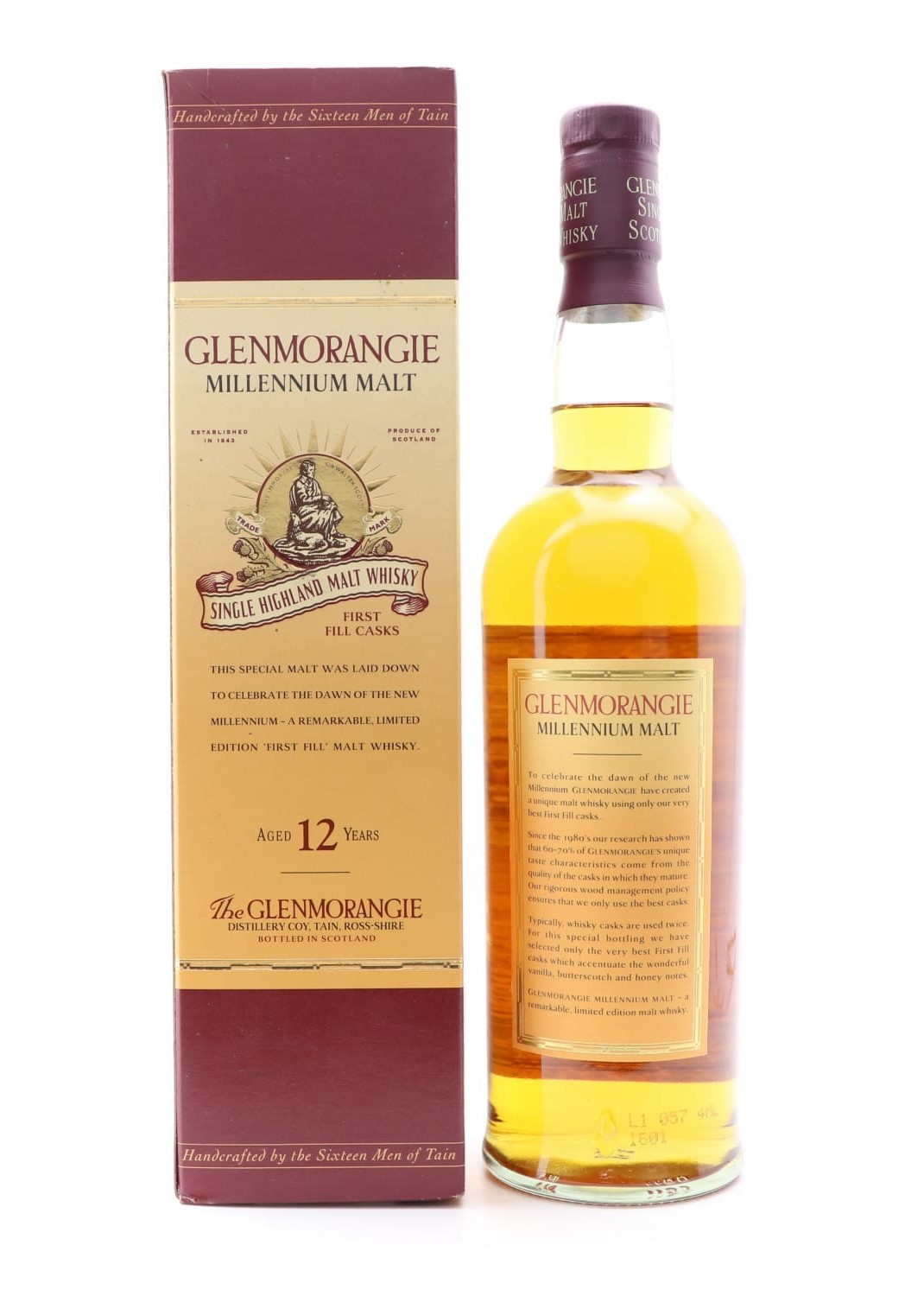 Auld River Whisky ウイスキー・オールドボトル・スコッチ・ビンテージ専門店 / GLENMORANGIE Millennium  Malt 12年 1999年発売 箱入り美品