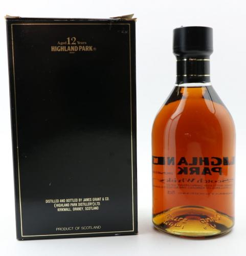 Highland Park 12年 80年代初頭 英国流通 H絵文字 箱入 Silk Print