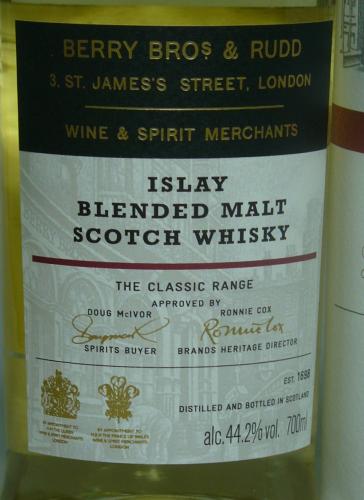 ISLAY BLENDED MALT SCOTCH WHISKY 2018年瓶詰 BBR