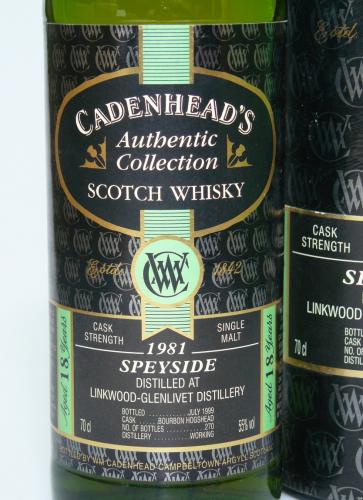 LINKWOOD-GLENLIVET 18年 1981 CADENHEAD'S