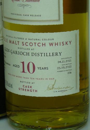 GLEN GARIOCH 10年 2011 Bourbon A. D. RATTRAY