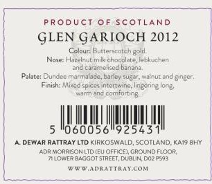 GLEN GARIOCH 12年 2012 Bourbon Barrel 57.5% ラトレー社