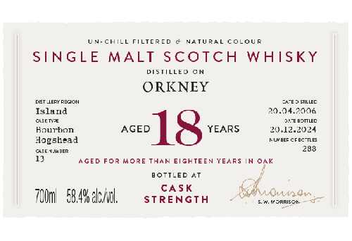 ORKNEY (Highland Park) 18年 2006 バーボン樽 58.4% ラトレー社