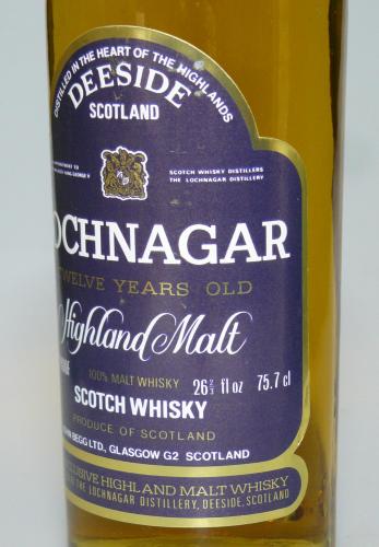 Lochnagar 12年 26 2/fl.ozs 75.7cl ジョンベッグ箱入　1978年頃