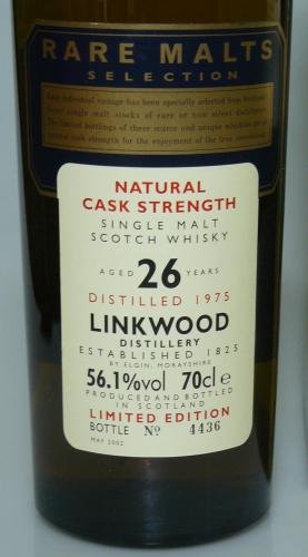 LINKWOOD 26年 1975 UD RARE MALTS