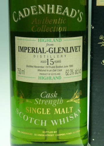 Imperial-Glenlivet 15年 CADENHEAD'S 1979
