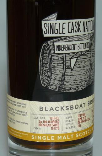 BLACKSBOAT BRIDGE グレンファークラス13年 シェリー樽 シングルカスクネーション