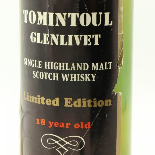 TOMINTOUL-GLENLIVET 18年 発売1985年(蒸留は1967年以前) ラベル破れ