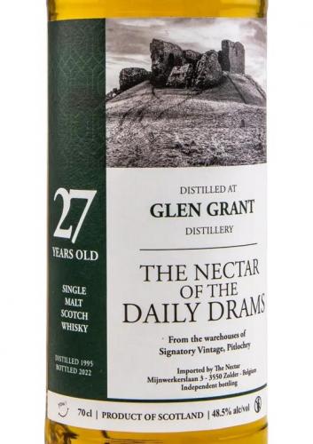 GLEN GRANT グレングラント 27年 1995-2022  ネクター & シグナトリー