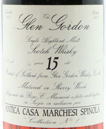 GLEN GORDON 15年 1974 Antica Casa Marchesi Spinola