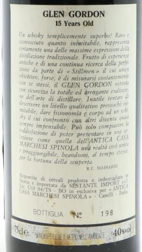 GLEN GORDON 15年 1974 Antica Casa Marchesi Spinola