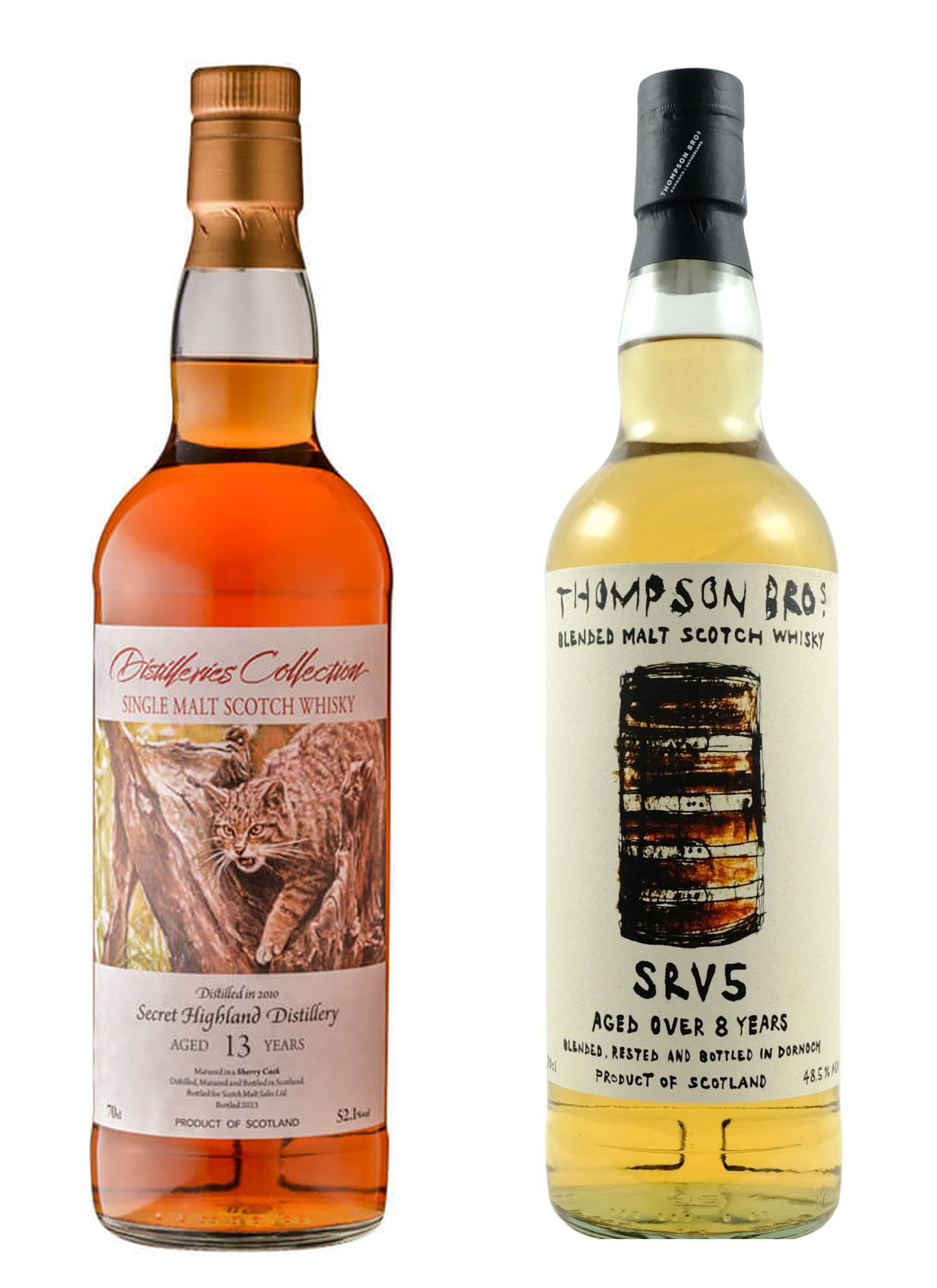 Auld River Whisky ウイスキー・オールドボトル・スコッチ・ビンテージ専門店 / CLYNELISH 2本セット (スコッチ モルト販売13年、ドーノッホ・ブレンドモルト8年)