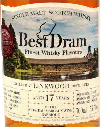 LINKWOOD 17年 2008 シャトーマルゴー樽 BEST DRAM