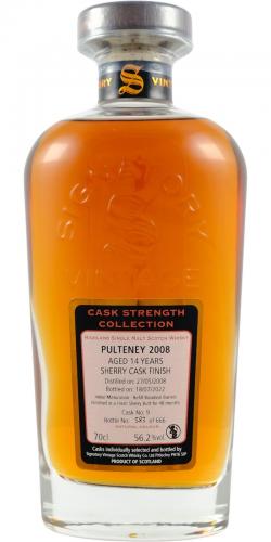 PULTENEY14年 2008 シェリーバット SIGNATORY バランタイン原酒　