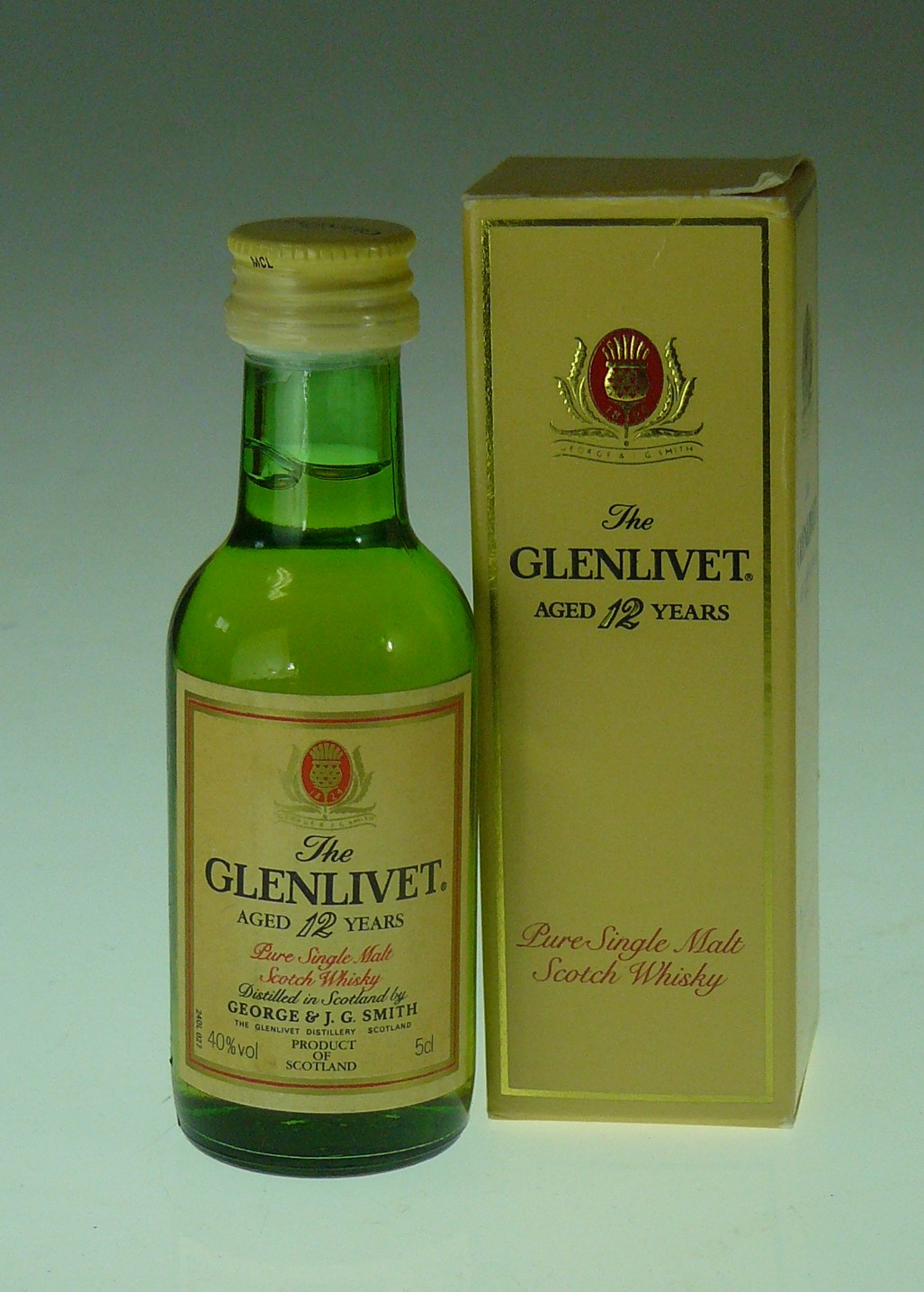 Auld River Whisky ウイスキー・オールドボトル・スコッチ・ビンテージ専門店 / ミニチュア The Glenlivet  グレンリベット12年 Pure Single Malt