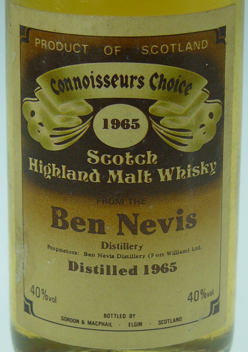 Auld River Whisky ウイスキー オールドボトル スコッチ ビンテージ専門店 ミニチュア Ben Nevis ベンネビス1965 Gmcc Brown Label