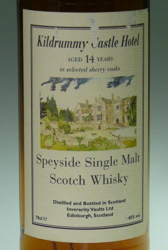 AULTMORE 14年 Kildrummy Castle Hotel セレクテッドシェリーカスク