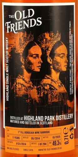 Highland Park 11年 2014 THE OLD FRIENDS ボルドー赤ワイン樽