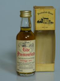 BOWMORE 16年 1972 シェリー The Prestonfield ミニチュア