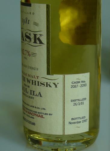 GLEN MHOR 1979, CAOL ILA 1981, BENROMACH 1982 計7本　