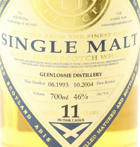 GLENLOSSIE 11年 Single Malts Direct 1993-2004