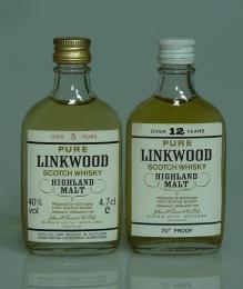 LINKWOOD 5年 & 12年 PURE HIGHLAND MALT SCOTCH ミニ2本