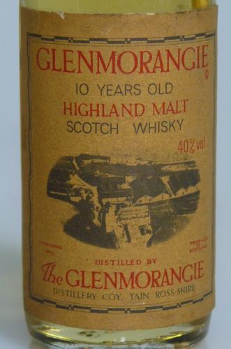 GLENMORANGIE 10年(60-70年代)、18年(80年代)　ミニチュア2本セット　