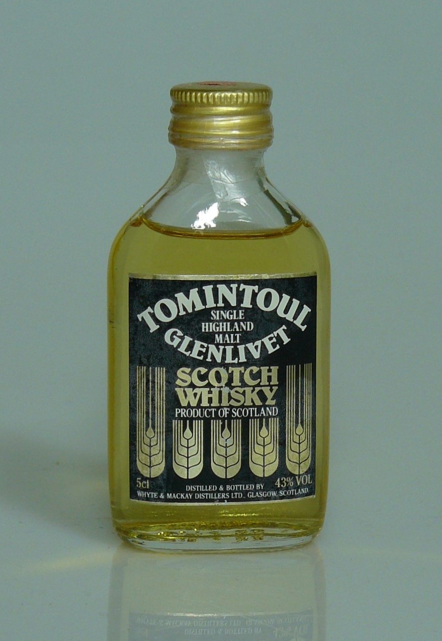 Auld River Whisky ウイスキー・オールドボトル・スコッチ・ビンテージ専門店 / Tomintoul-Glenlivet トミントール1980年代前半  ミニチュア