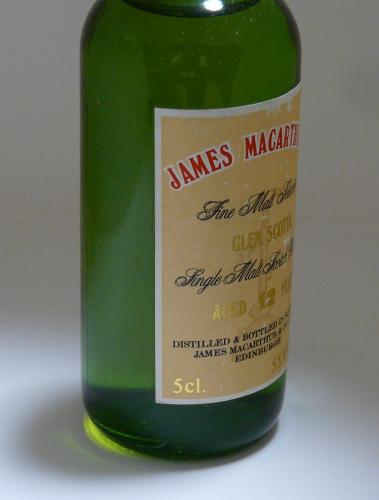 GLEN SCOTIA 12年 James McArthur 瓶詰1986年前後 ミニチュア