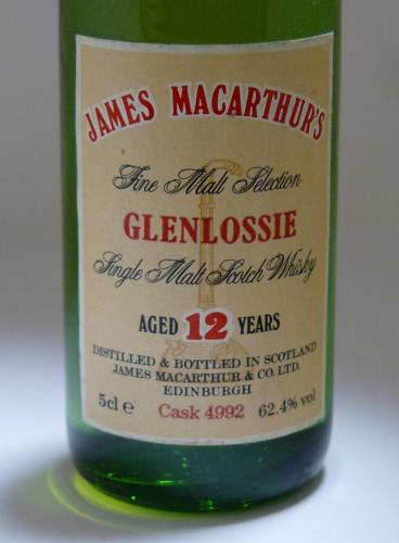 GLENLOSSIE 12年 1977 James McArthur ミニチュア 2本セット