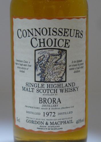 BRORA 1972-1992 Gordon & Macphail クリーム色地図ラベル 箱付き