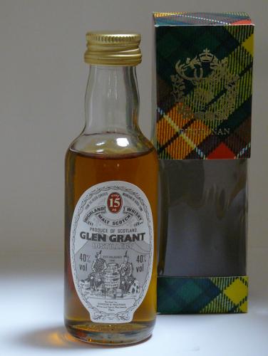 GLEN GRANT 15年 GM オールドボトル ミニチュア 容量表記無80年代以前流通