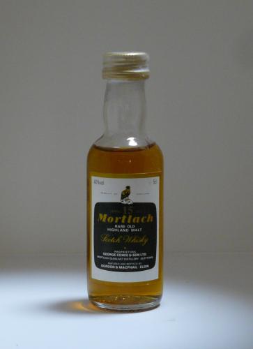 Mortlach 15年 GM 流通1980年代 蒸留所ラベル ミニチュア